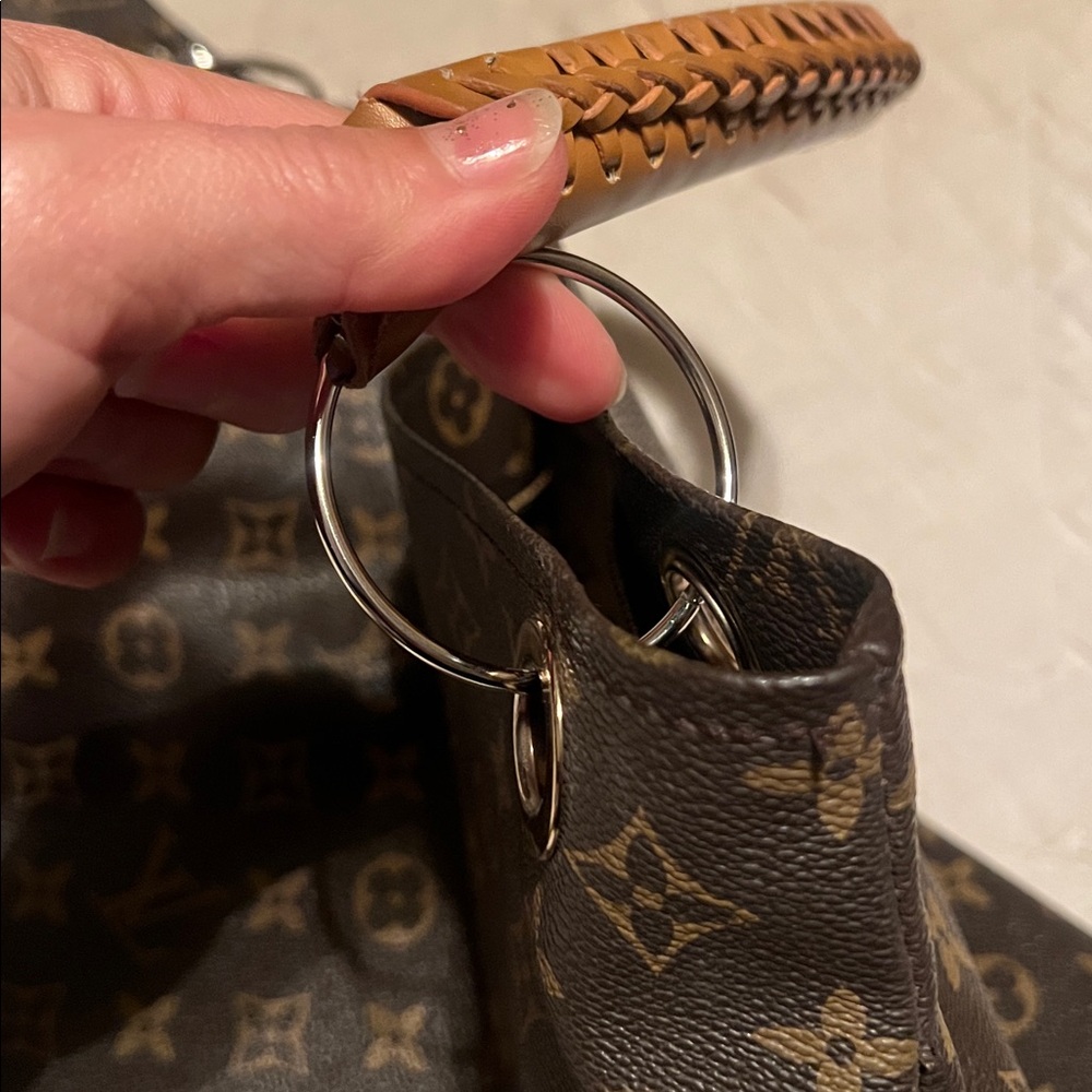 Dark Brown Monogram Shoulder Bag - image 13